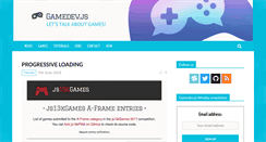 Desktop Screenshot of gamedevjs.com